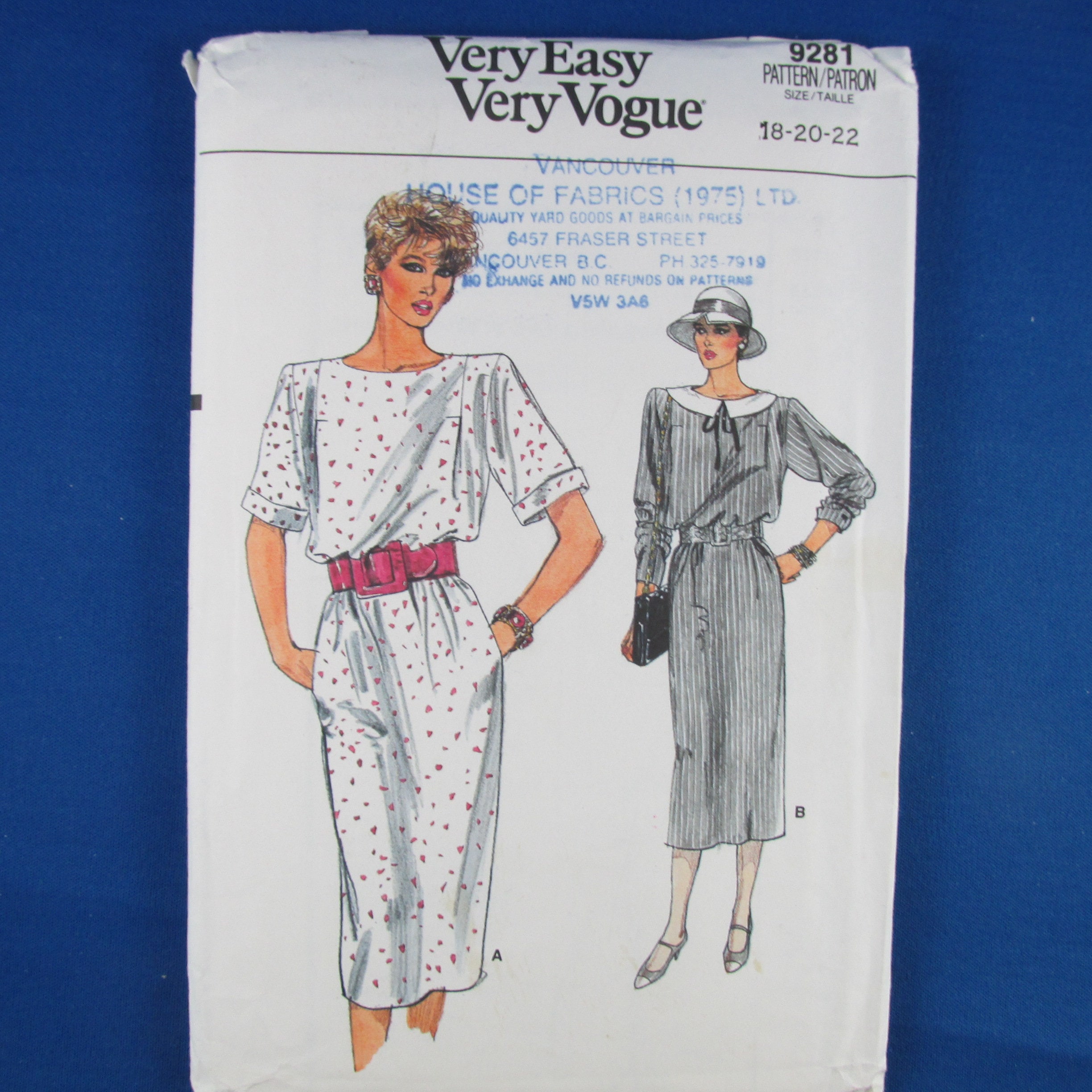 Vogue 9959 Misses'Misses' Petite Skirts Sewing Pattern Sizes 18-20-22 Uncut