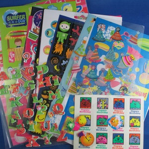 large sticker lot stickers for children scrapbooking crafts etsy