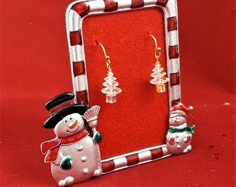 Swarovski Crystal Christmas Tree Earrings