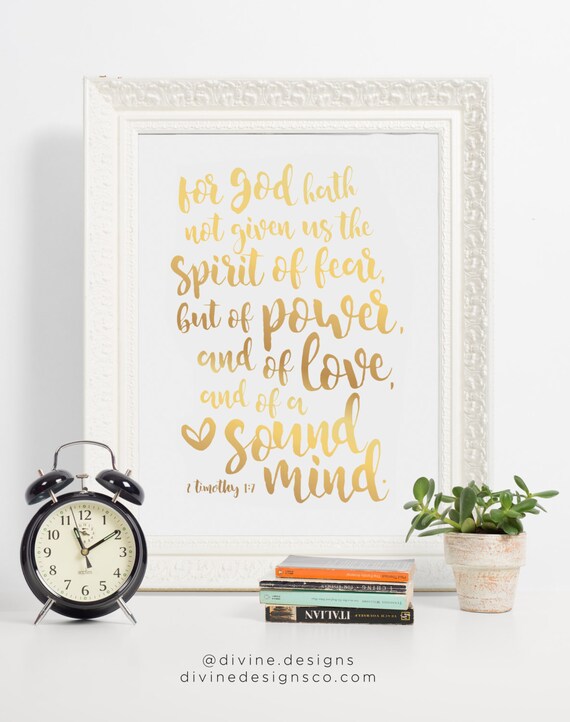 god hath not given the spirit of fear