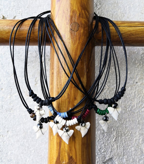boys shark tooth necklace