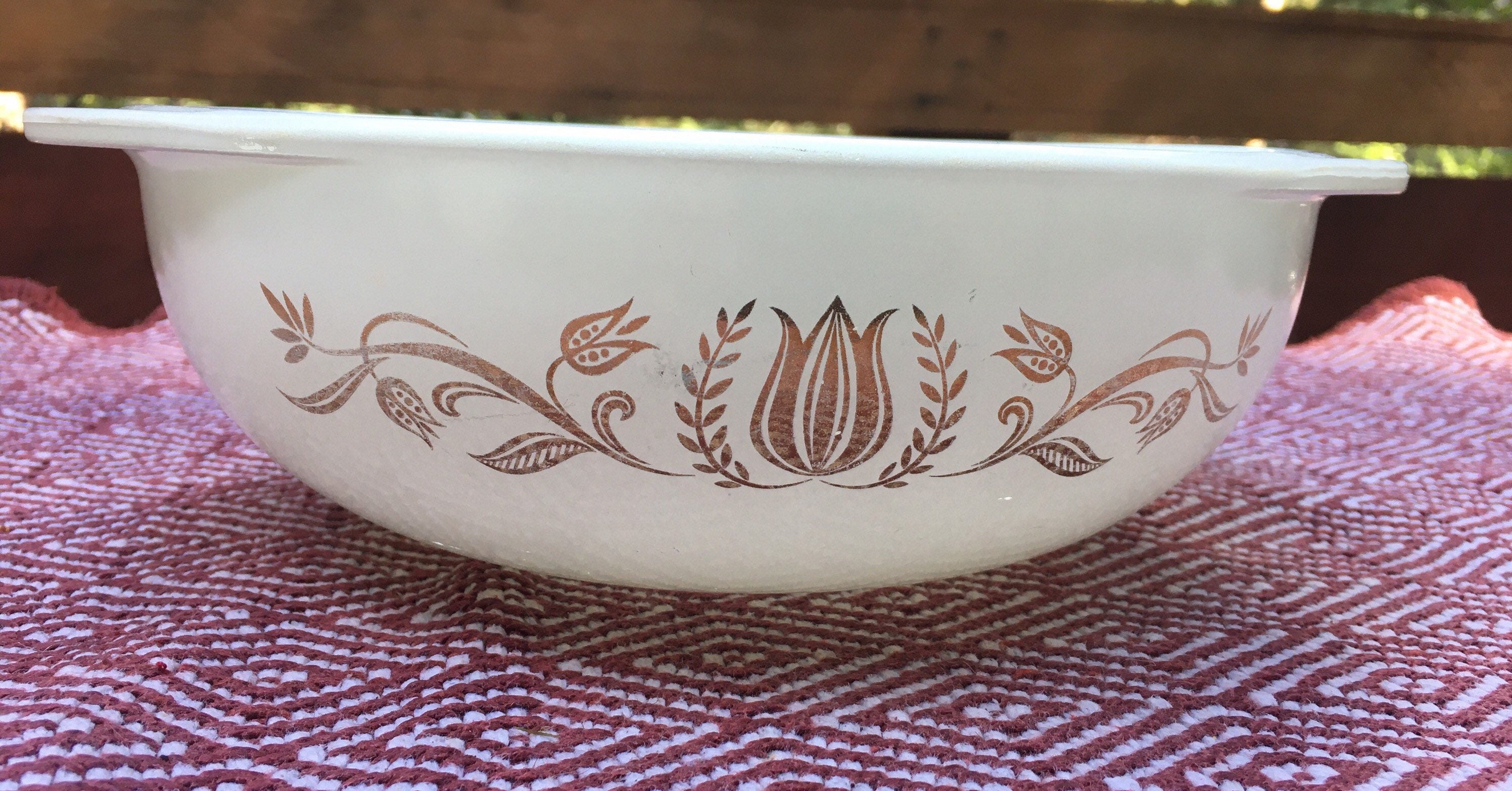 Vintage Pyrex 1962-63 Golden Tulip Casserole Dish - Etsy