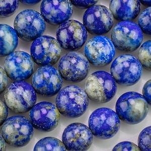 Natural Lapis, High Quality in  Round, 2mm, 3mm, 4mm, 6mm, 8mm, 10mm, 12mm  -Full Strand 15.5 inch Strand Smooth Gemstone Beads