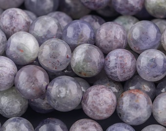 Natural Sunstone Iolite 6mm 8mm Round Beads 15.5" Strand