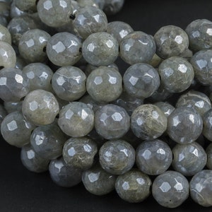 Natural Mystic Labradorite, High Quality in Faceted Round 4mm, 6mm, 8mm, 10mm, 12mm, 14mm AAA Quality Gemstone Beads image 4