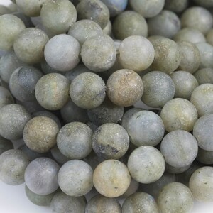 Natural Labradorite Beads  Matte Round 6mm 8mm 10mm 12mm Gemstone Beads