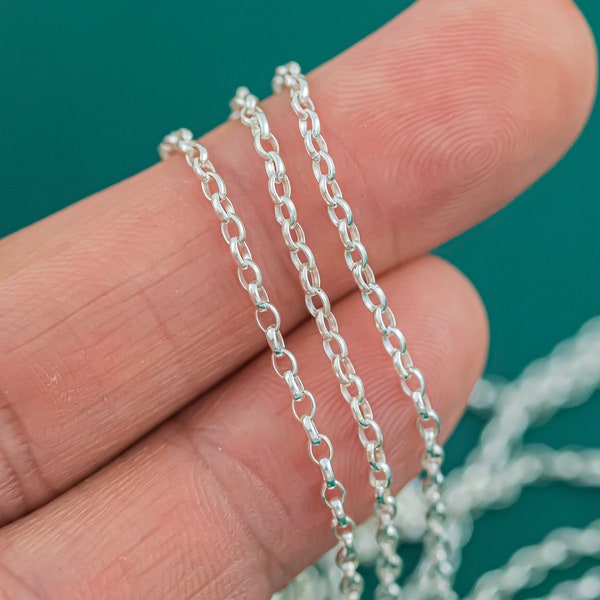 1.8mm Sterling silver Rolo Chain