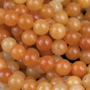 Natural Orange Aventurine, High Quality in  Round, 4mm, 6mm, 10mm, 12mm AAA Quality  Smooth Gemstone Beads