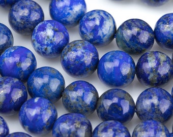 Natural Lapis Beads - No dye, High Quality in  Round, 2mm, 3mm, 4mm, 6mm, 8mm, 10mm, 12mm  -Full Strand 15.5 inch Strand AAA Quality Smooth