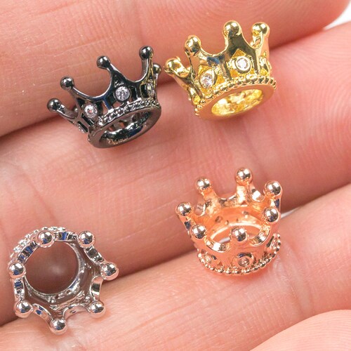 Men's Gold Plated Hip Hop Ring – Crown Design With Cubic Zirconia, Viking & Celtic Style Statement Jewelry - View #14