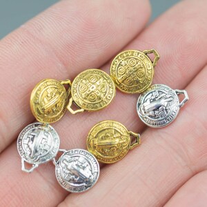 15 Saint Benito Benedict Puffy Charms 10mm- 532-35378