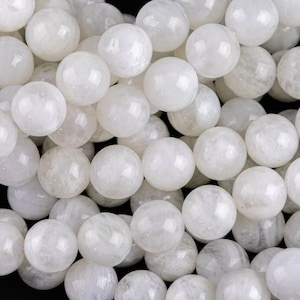 Natural Moonstone Beads  3mm 4mm 5mm 6mm 7mm 8mm Rainbow Moonstone Gemstone Loose Beads 15.5&quot; - 16&quot; full strands AAA Quality  Smooth