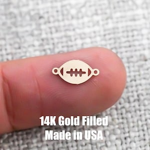I Love Football Charm Sterling Silver - Made in the USA I Love Football Charm Sterling Silver - Made in the USA