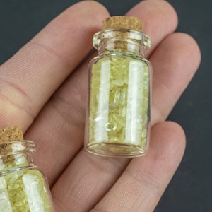 Citrine Quartz Crystal Gemstone Bottle