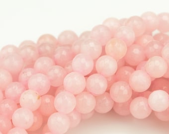 AAA + 10 mm Natural Pink Gemstone Round Jade Loose Beads 15/" Bricolage