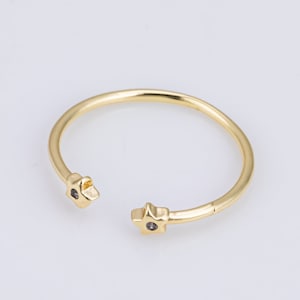Minimalist Star Ring, Dainty Gold Ring, Stacking Ring, Star Ring, Open Star Ring, Star Rings, Artsy Star Ring, Gift for her woman