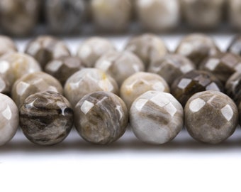 Natural Silver Leaf Jasper Gemstone Round Beads 4mm 6mm 8mm 10mm 12mm 15.5/"