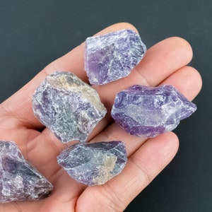 1 pc Rough Natural Amethyst Chunks Gemstone- 1-2 inch