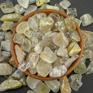 Mini Rutilquarz Chip Trommelstein - 5 Stück pro Bestellung - 0,5-0.8 Größe