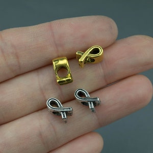 16 Ribbon Breast Cancer BEADS 11x6mm 576-1547