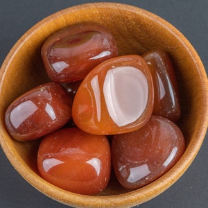 Natural Carnelian Tumbled Nuggets Healing Crystal Chakra Stone - Pre-charged