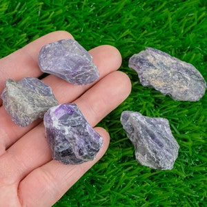 1 pc Rough Natural Amethyst Quartz Chunks Gemstone- 1 to 1.5 inch