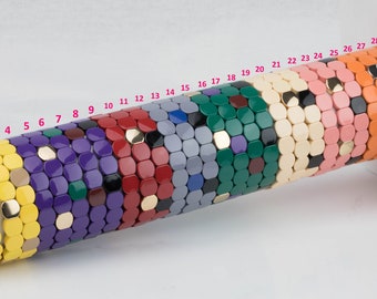 Stretchy Bracelet- Mix Colors - 7-7.5- Wholesale Pricing Enamel  Beads