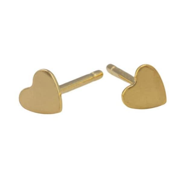 Gold Filled Heart Earring Stud- 14/20 Gold Filled- USA Product-  3.5mm Stud