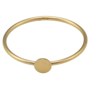 Disc Coin Gold Filled Ring, 14k Gold Filled Ring, Made in USA, Thin Gold Ring, 14k Gold Ring,Simple Gold Ring,Stack Gold Ring