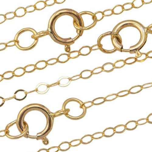 14K GOLD FILLED Necklace Chain Made in USA Wholesale Delicate Etsy