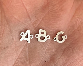 14K Gold Filled Letter Alphabet Side Connectors Initial Connector Letter Charm for Permanent Jewelry Wholesale Bracelet Jewelry Supplies