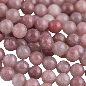 Natural Strawberry Quartz, High Quality in  Round, 4mm, 6mm, 8mm, 10mm, 12mm- Full 15.5 Inch Strand AAA Quality  Smooth Gemstone Beads