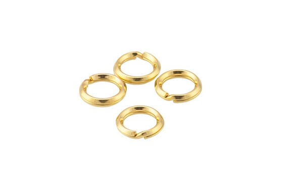 Gold Filled 5mm 6mm 7mm Round Split Ring 14/20 Gold Filled - Etsy