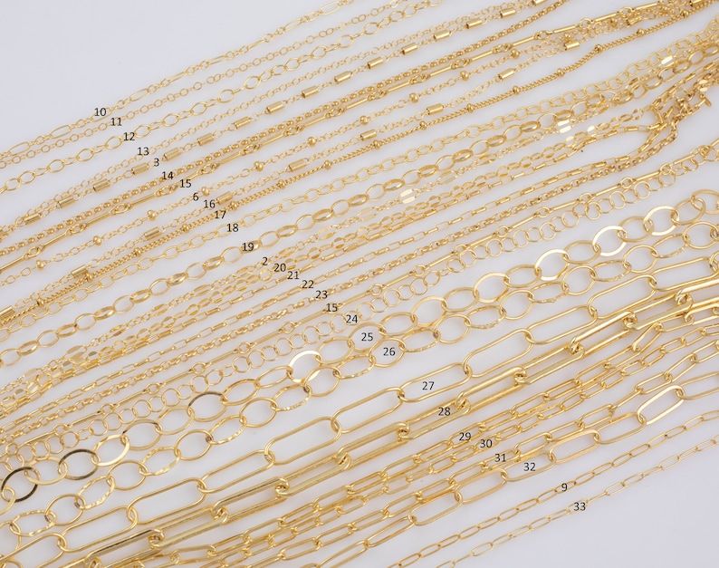 Gold Filled Chain by the Foot USA Made Wholesale Chain, Perfect For Permanent Jewelry Made in USA image 3