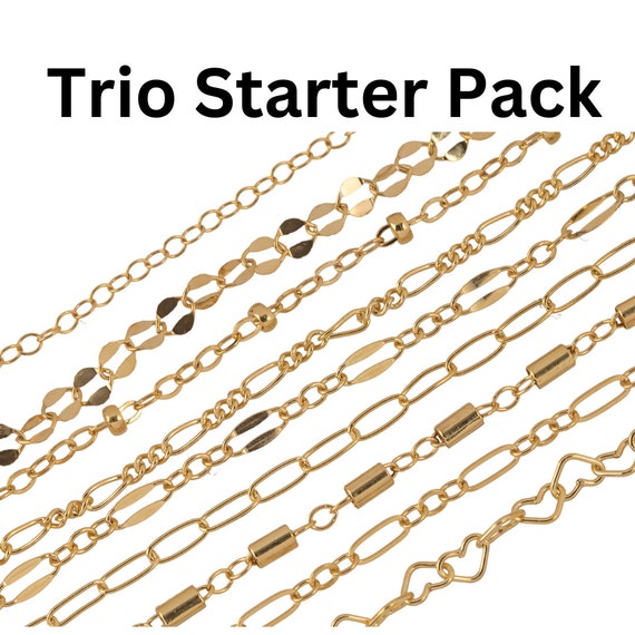 Permanent Jewelry Chain Starter Pack the CLASSIC Kit 12 Chains for Welding  Sterling Silver, 14kt Gold Filled, 14kt Rose Gold Filled -  Israel