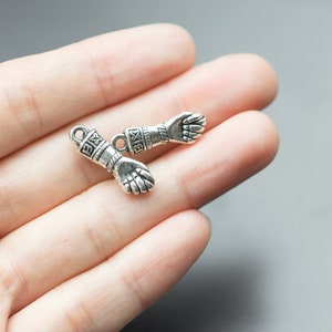8 Fist Charms 7x23mm 1204-8414
