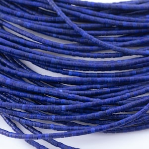 Blue Jasper Heishi Discs Beads 1.5x2mm15.5&quot; Strand- Extra Fine