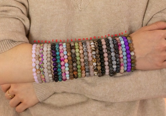 Crystal Bracelet selection F Large Beautiful Bracelets Selection Bracelet 8mm Stretchy String Bracelet Handmade Jewelry Bracelet Etsy
