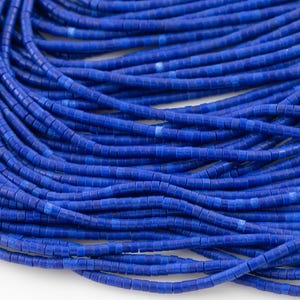 Blue Jasper Heishi Discs Beads 1.5x2mm15.5&quot; Strand- Extra Fine