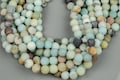 AMAZONITE Beads MATTE\/MATT Best Quality Round sizes 4mm, 6mm, 8mm, 10mm, 12mm, 14mm- Full Strand- 15.5 Inches- Matte Finish - Full Strand