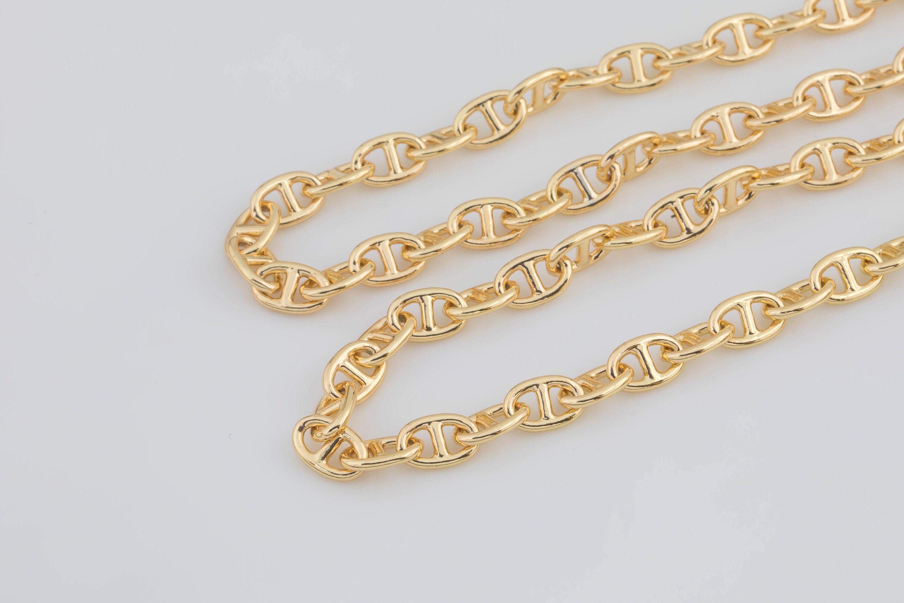 18K Gold Filled Mariner's Chain 10x6mm Mariners Chain 1 Etsy