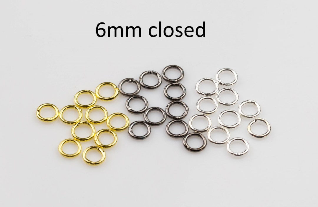 Jump Ring/ Hoops, Silver Plated Brass-8mm; 100pcs | Alonso Sobrino