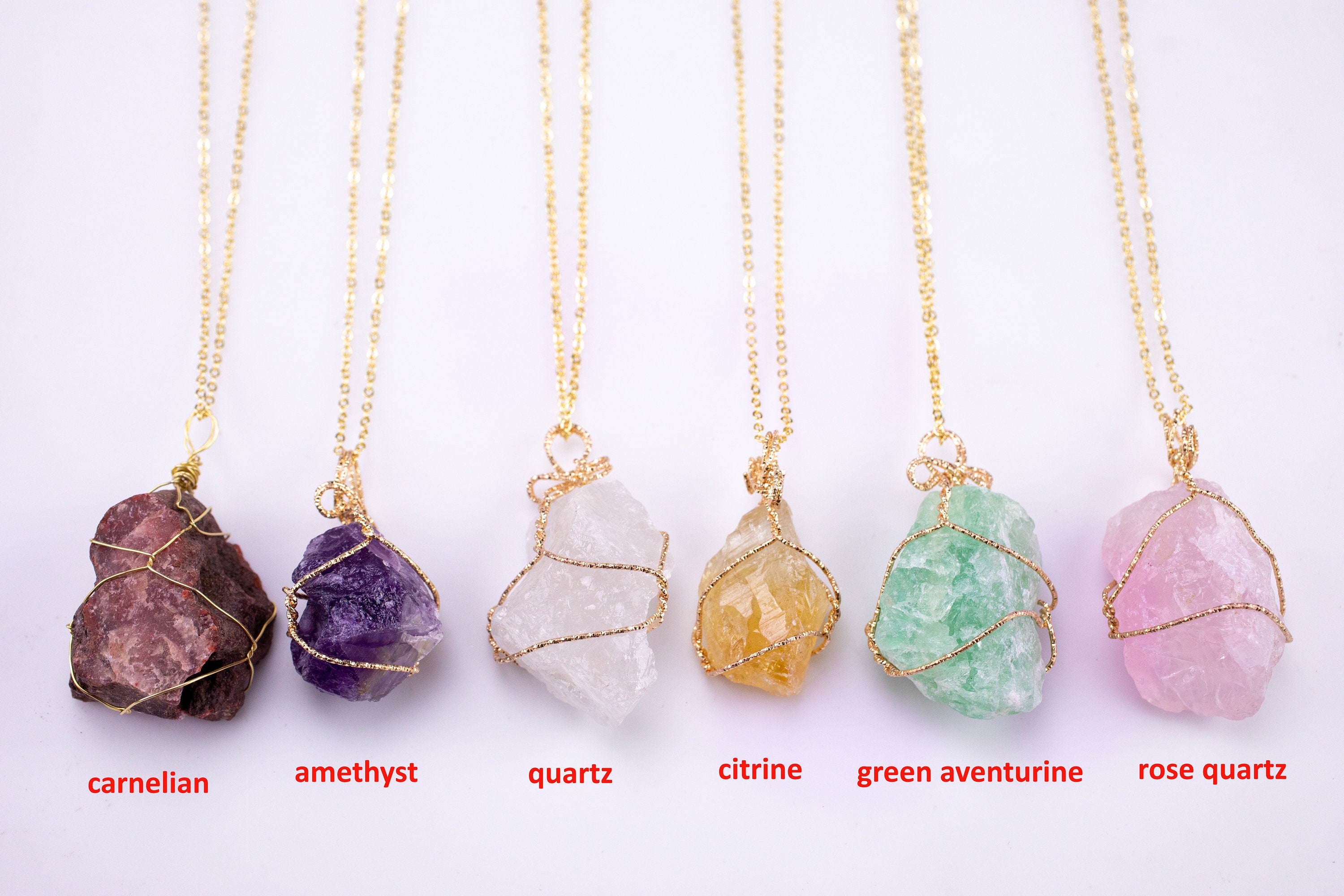 Raw Carnelian Rose Quartz Green 
