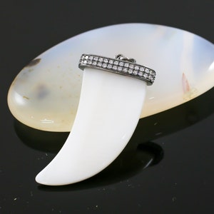 CZ Mother Pearl Horn