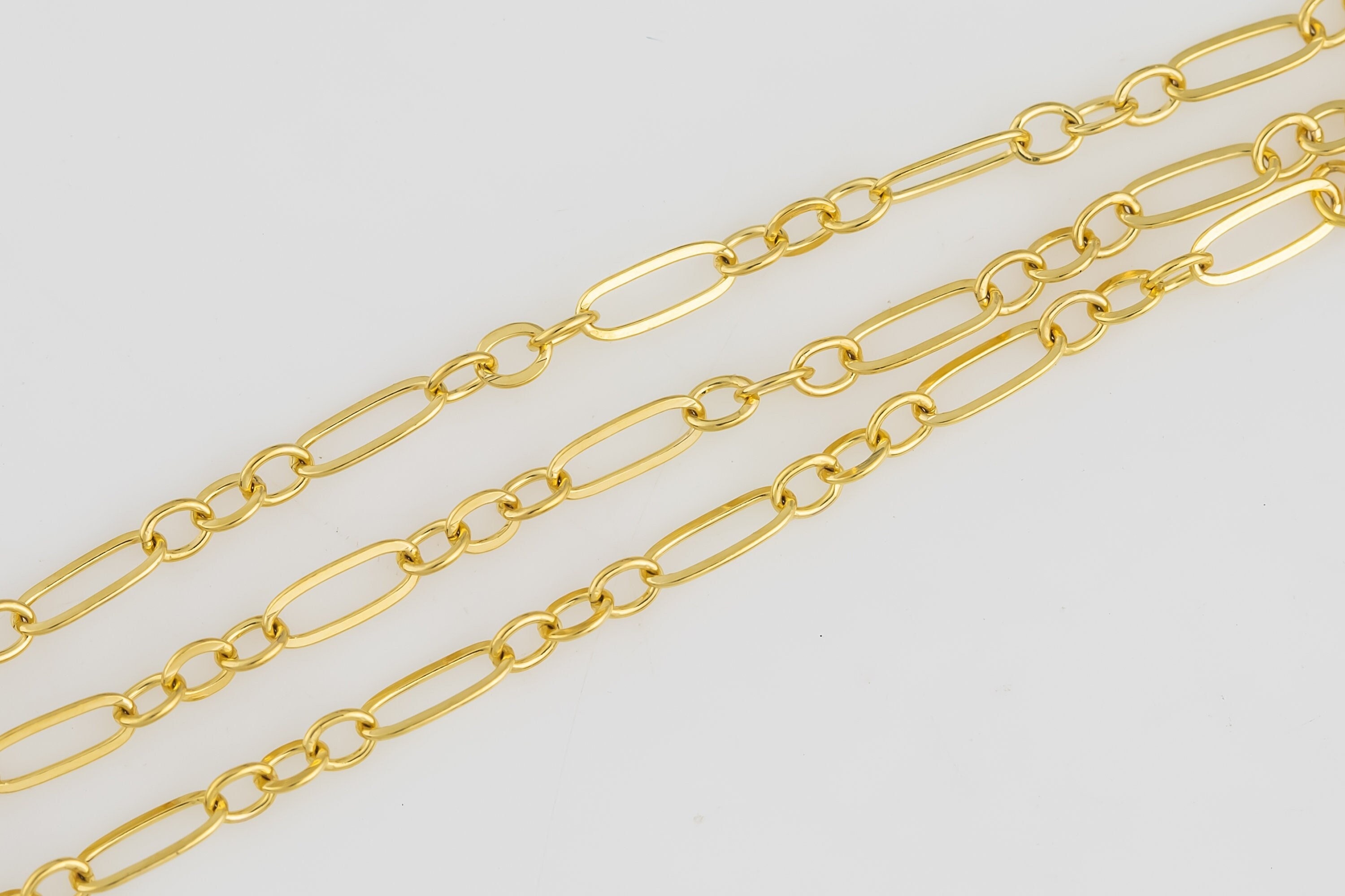 14k Gold Filled Elongated box 2x1mm chain, Made in Italy, high quality –  oppy's