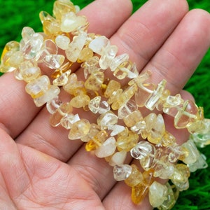 Citrine Stretchy String Bracelet Natural Gemstone Crystal Bracelets Handmade Jewelry Bracelet Crystal Bracelet image 1