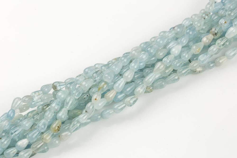 Natural Aquamarine Cone Beads in Full Strands 58mm Smooth - Etsy