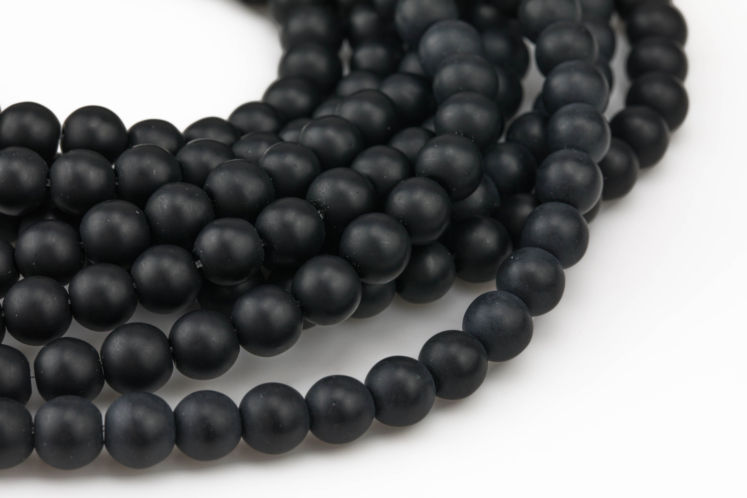 86 Pieces 8mm 10mm Matte Onyx Black Beads for Jewelry Making Black Round  Matte Onyx Beads Energy Beads Dull Polish Stone Beads Lava Beads with  Stretch