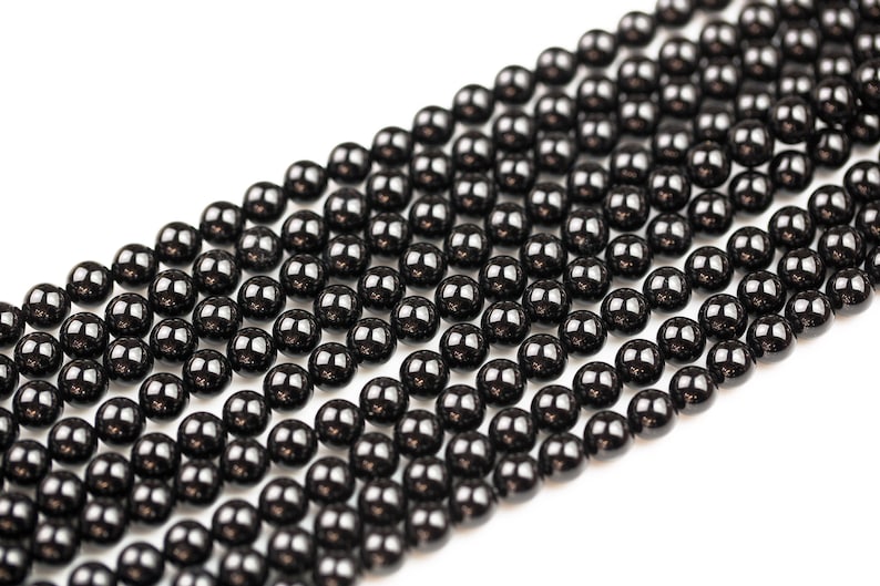 Onyx beads AAA grade black round beads, 3mm 4mm 6mm 8mm 10mm 12mm 14mm 16mm gem stone beads strand, genuine loose stone beads Full 15.5 image 5