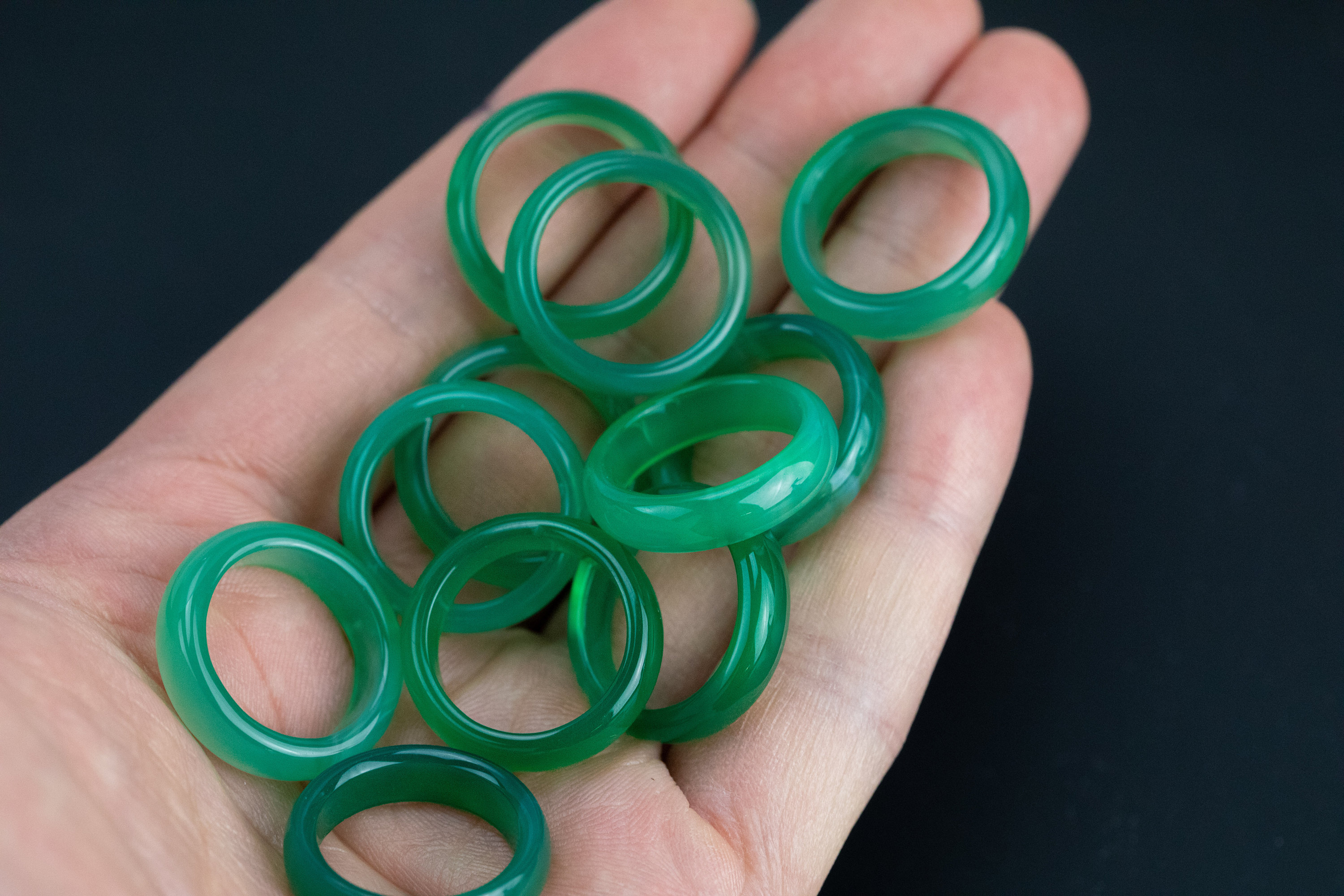 Jade Ring Natural Real Jade Chakra Stone Ring Size 7 Approx. Etsy